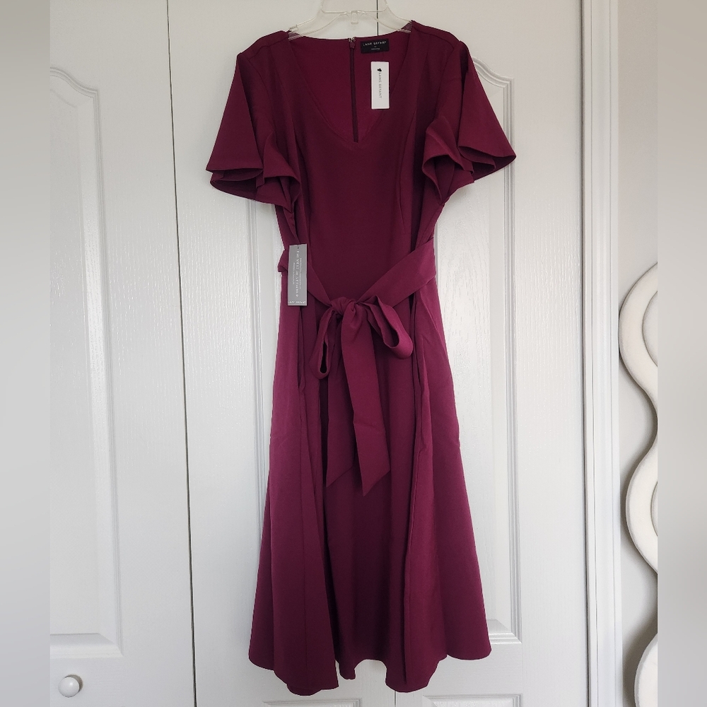 Lane Bryant Lena V-Neck Midi Dress - Picture 1 of 7